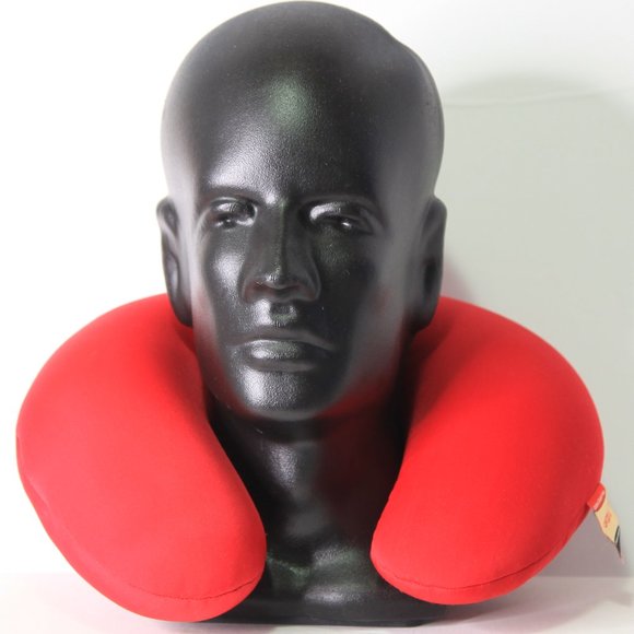 Neck Pillow - Red - Super Soft and Comfy Made by Dubai Duty Free - Picture 1 of 4